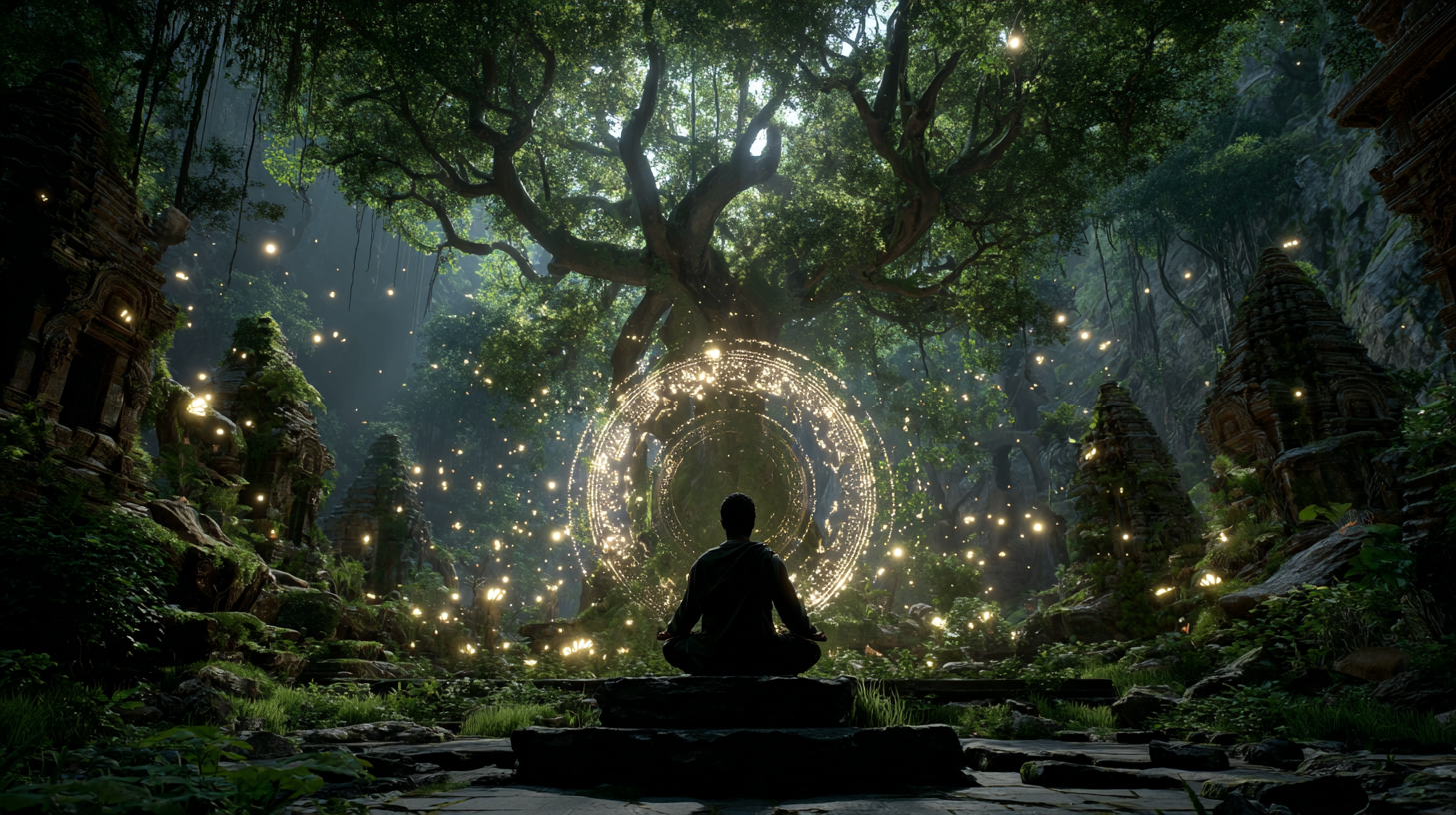 Mystical Forest Portal - Spiritual Gateway to Higher Consciousness